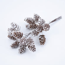Load image into Gallery viewer, Dusted In Snow Pine Cone Decor
