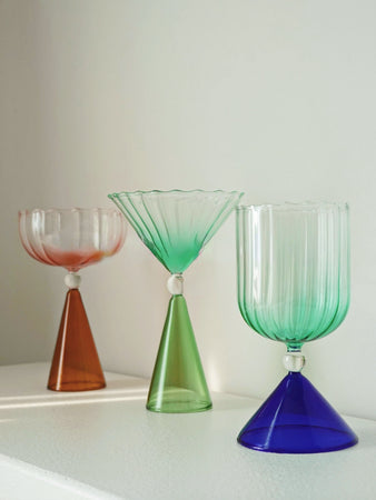 Tri-Angle Cocktail Glasses