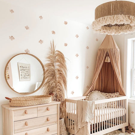 Neutral Floral Love Wall Sticker
