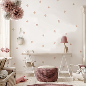 Neutral Floral Love Wall Sticker