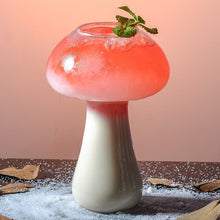 Load image into Gallery viewer, Mushroom Cocktail Glass + Straw
