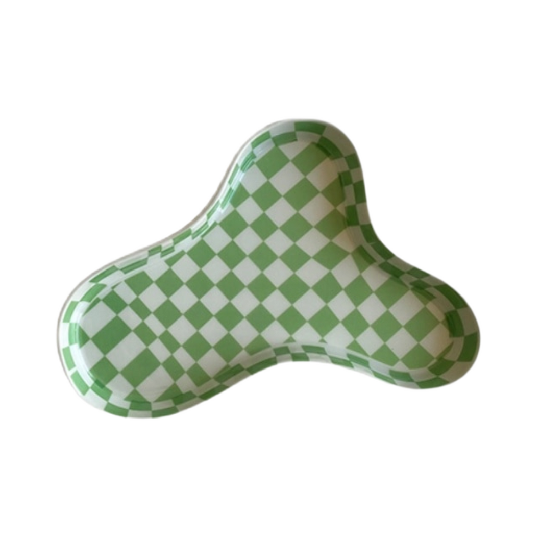 Checkered Cloud Display Plate