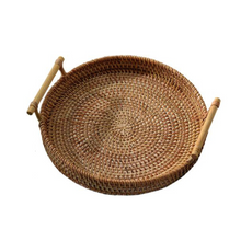 Load image into Gallery viewer, Hand-Woven Rattan Display Tray
