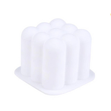 Load image into Gallery viewer, Double-Bubble Cubes Silicone Candle Mold
