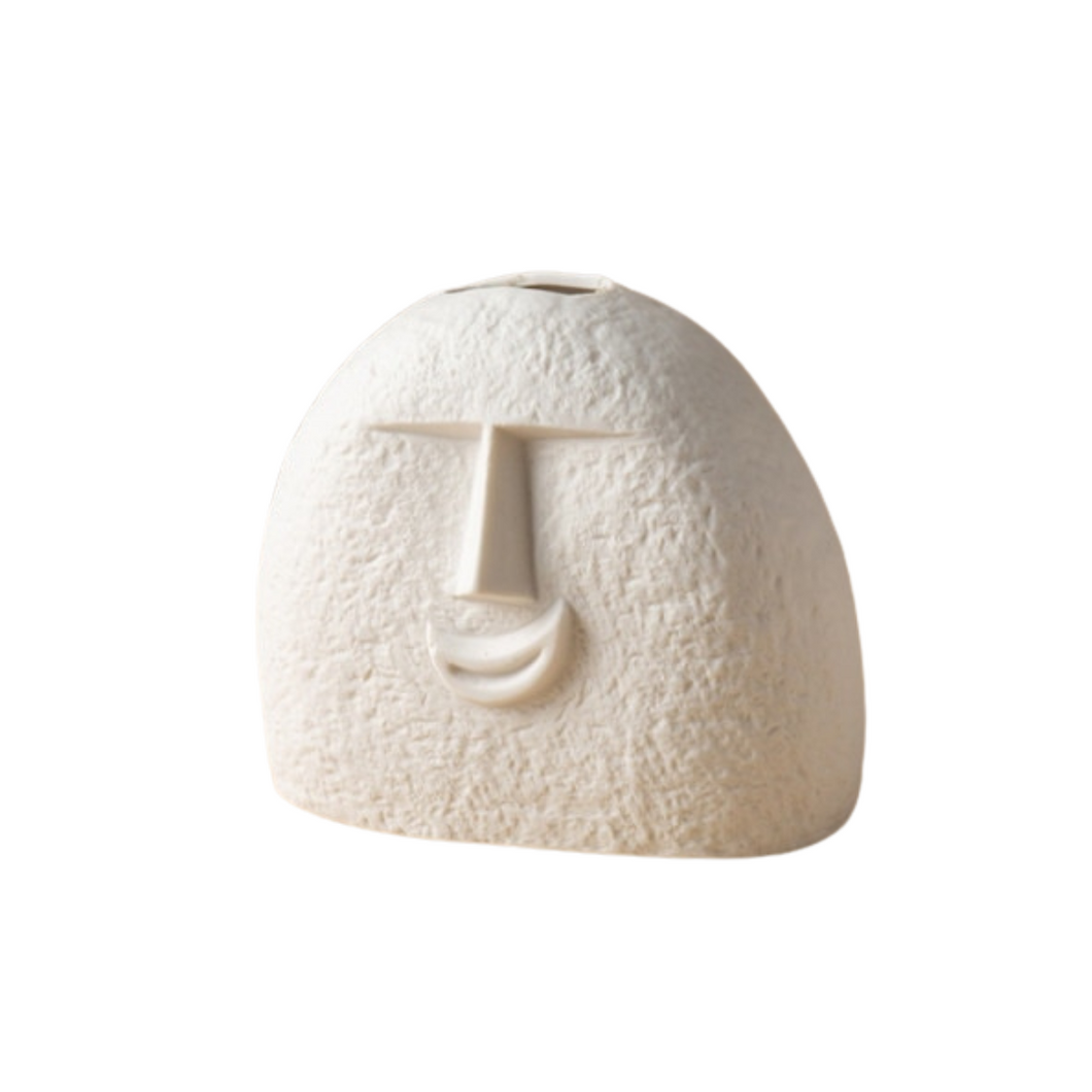 Textured Faces Vase Collection